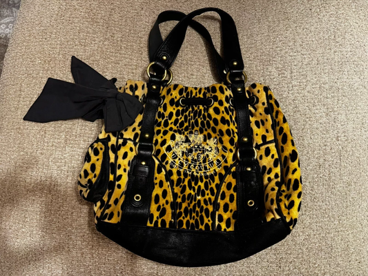 Vintage Juicy Couture Leopard Print Daydreamer Purse